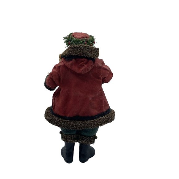 Woodland Santa Midwest Importers Fabric Mache #18186 in Box 10 I… - Picture 6 of 16